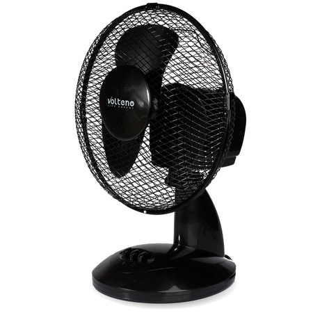 Stolní ventilátor Cirkulátor vzduchu Stojací stolní ventilátor 37cm 21W Černý
