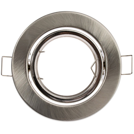 Halogenová Podhledové svítidlo GU10, MR16 Nastavitelná Kulatá Saténový Plech AURELI LUMILED