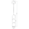 Stropní závěsné svítidlo GU10 BlackSilver BAMBOO Sanico Goldlux