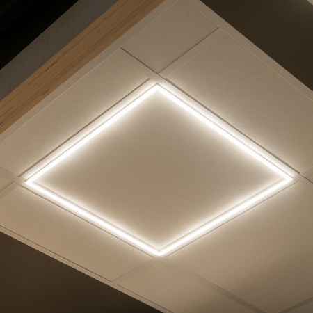 Rámové osvětlení LED lampa 60x60 32W 3900lm CCT 110° pod omítku bílá AVAR KANLUX