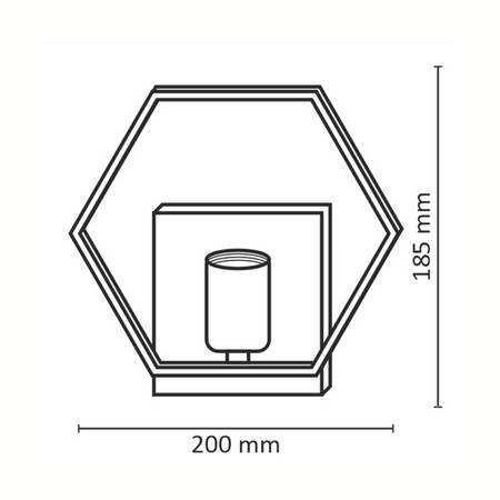 Nástěnné svítidlo Venkovní fasádní svítidlo E14 Black Gold Honey Sanico Goldlux