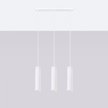 Stropní závěsné svítidlo Tuba Spot 3x GU10 White Carbon Deep Space SL.1537 Sollux