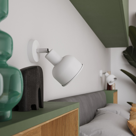 Nástěnné svítidlo ELBA E27 Nástěnné svítidlo ELBA E27 Reflektor Movable White Loft SOLLUX