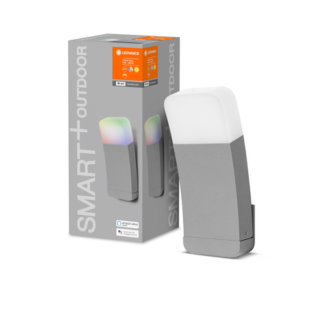 SMART LED nástěnné svítidlo 9W RGB+W Silver SMART+ WiFi CURVE LEDVANCE