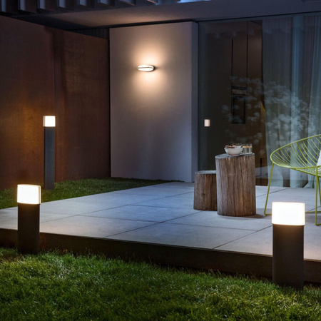 Venkovní sloupková lampa LED Grey 12,5W 3000K Warm IP44 ENDURA STYLE ELLIPSE 50cm LEDVANCE