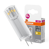 3x Žárovka LED G4 CAPSULE 1.8W = 20W 200lm 2700K 300° 12V OSRAM
