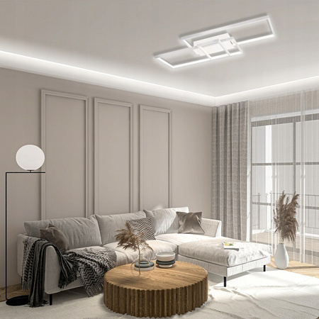 LED lustrová stropní lampa 90W CCT GALAXIS VELA bílá + dálkové ovládání