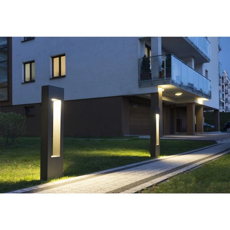Venkovní LED zahradní sloupková lampa REKTAN 90cm GU10 IP65 Su-Ma