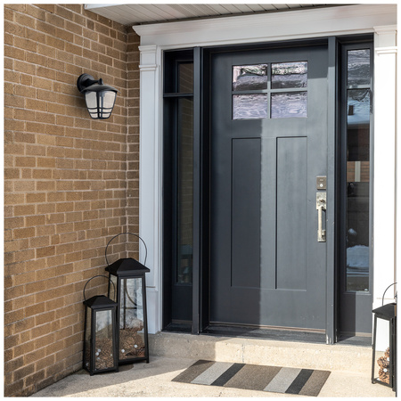 Venkovní nástěnné svítidlo E27 IP54 černé Tevio Kobi