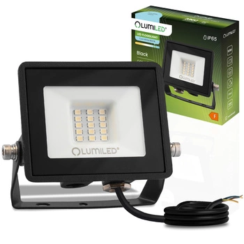 LED Reflektor 10W, 900lm 6500K IP65 Černá ZUNA2 LUMILED