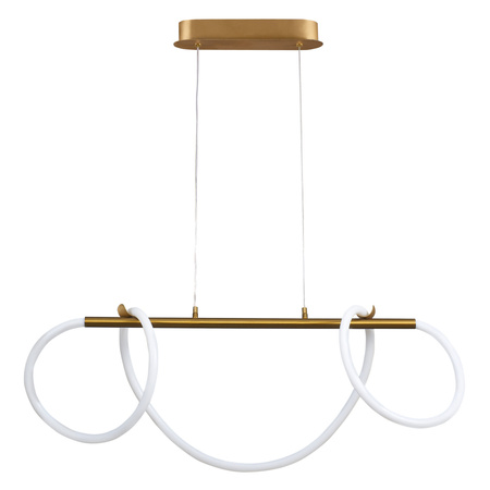 LED závěsné stropní svítidlo 38W 4450lm 4000K Neutral Gold Emma Sanico Goldlux