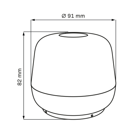 Venkovní dekorativní stolní lampa LED 1,8 W 160 lm 2700K teplá černá IP44 stmívatelná Samba Sanico Goldlux