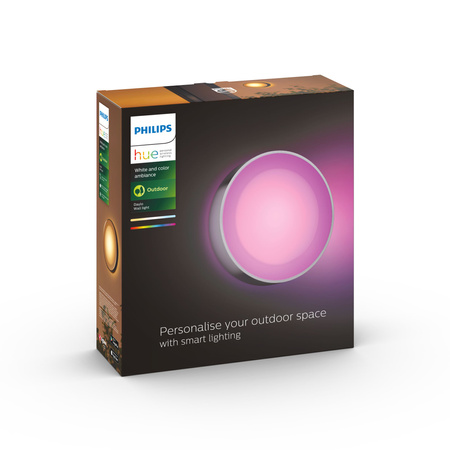 Venkovní kulatá nástěnná lampa Philips HUE Daylo Lantern 17465/47/P7