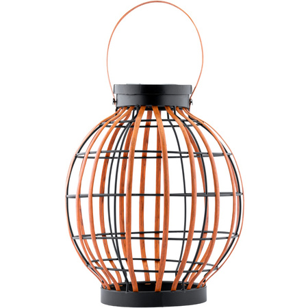 LED solární lampa Venkovní zahradní stojací závěsná lucerna 3000K IP44 30.5 cm soumrakový senzor