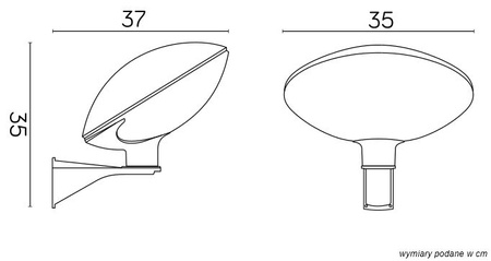 Venkovní zahradní fasádní svítidlo LED NÁSTĚNNÉ SVÍTIDLO TAO K E27 Su-Ma