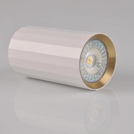 Spot GU10 White Gold NICEA Sanico Goldlux svítidlo pro povrchovou montáž