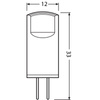 LED žárovka s kapslí G4 0,9W = 10W 100lm 2700K teplá bílá 12V LEDVANCE