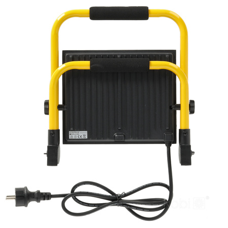 Venkovní LED reflektor Zahrada 100W 8500lm 4000K Neutrální 110° IP54 IK06 Černá Žlutá Tigra Kobi