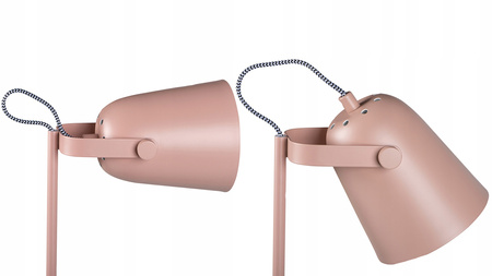 Stolní stolní lampa Školní kancelářská noční lampa Nastavitelná E27 Růžová Raibo Kanlux
