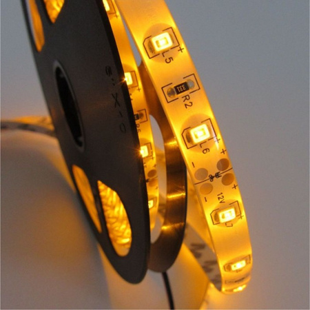 LED pásek SMD 2835 4,8W/m 60LED/m 12V žlutý IP63 Roll 5m Ecolight