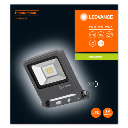 Reflektor LED 10W 800lm 4000K IP65 Šedá LEDVANCE světlomet Endura