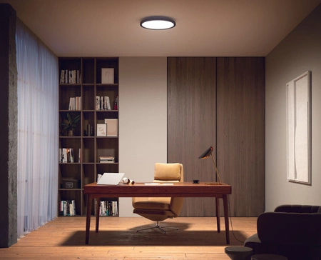 Plafond LED stropní svítidlo pro povrchovou montáž 21W 2450lm IP20 White Ambiance TW Black 39,5cm Smart SMART Zigbee Bluetooth Aurelle Philips HUE