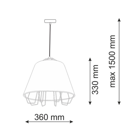 Il Mio Falun E27 GOLDLUX (Polux) Bílo-stříbrná závěsná lustrová lampa