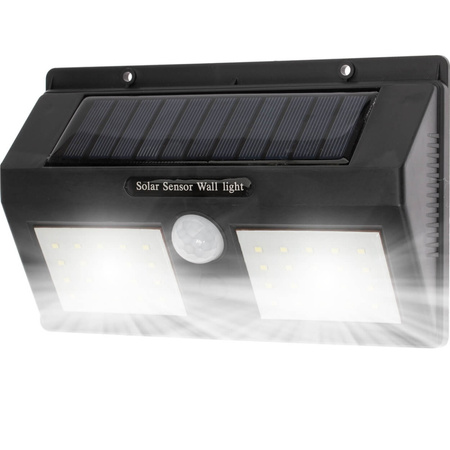 Solární LED reflektor 5W 5500-6000K Cold IP65 Black Masterled Motion Sensor