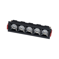 Stropní svítidlo LED 20W 1800lm 3000K Warm Black MIDI RECESSED 10062 Nowodvorski