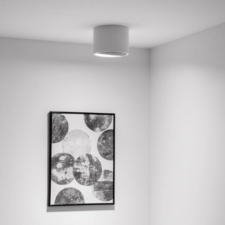 Povrchové Halogenové svítidlo GU10, AR111 SPOT TUBA 100mm Nastavitelná Kulatá Bílá TELES LUMILED