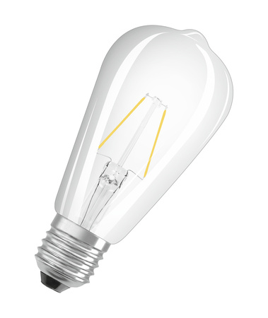 LED žárovka ST64 E27 2,5W = 25W 250lm 2700K teplá bílá 300° Retrofit Filament CLASSIC Osram
