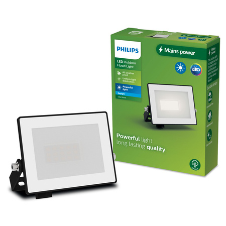 Reflektor LED 10W 950lm 5000K IP65 Black Lois Philips