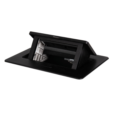 Podlahová krabice Obdélníková krabice s elektrickými zásuvkami černá OFFICE+ Kanlux