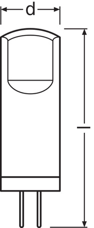 5x LED žárovka s paticí G4 1,8W = 20W 200lm 2700K Warm 12V 320° BASE Osram
