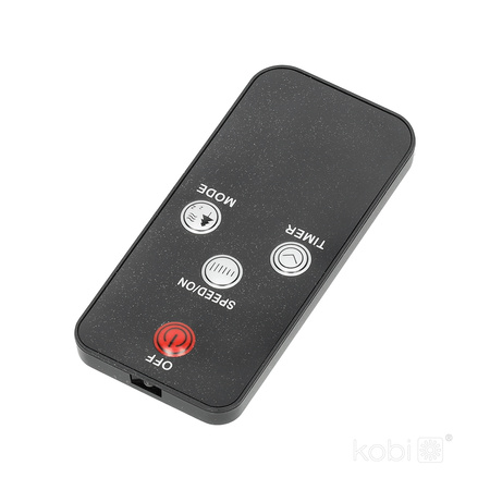 Podlahový ventilátor Stojící větrný mlýn 45W 43cm černý + dálkové ovládání