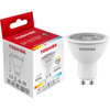 LED halogenová žárovka GU10 5.5W = 50W 450lm 4000K neutrální bílá reflektor TOSHIBA