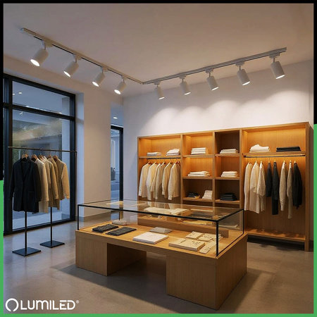 Osvětlovací lišta 2m + 4x reflektor lištový, GU10 Bílá RITI LUMILED