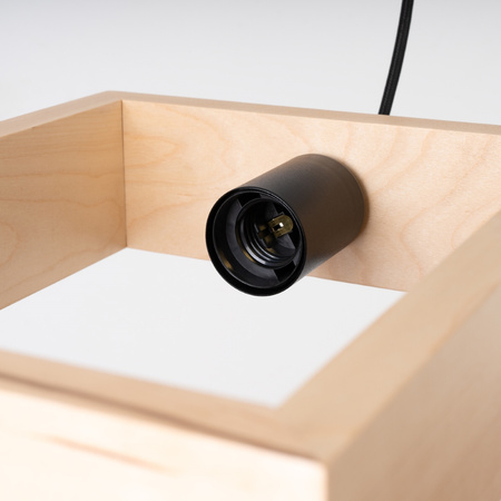 ARIES Stropní závěsné svítidlo E27 Přírodní dřevo Skandinávský SOLLUX