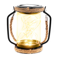 LED solární lampa Venkovní zahradní závěsná stojací lucerna 3000K IP44 soumrakový senzor