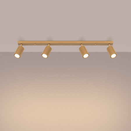 Bodové reflektorové stropní svítidlo Tuba 4x GU10 Gold Carbon Deep Space SL.1565 Sollux