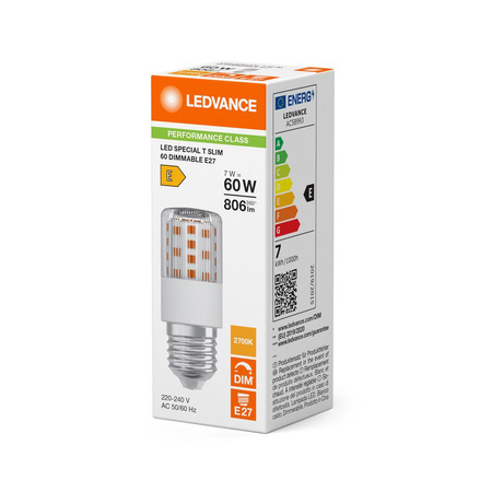 LED žárovka E27 7W = 60W 806lm 2700K teplá bílá 320° stmívatelná Ledvance