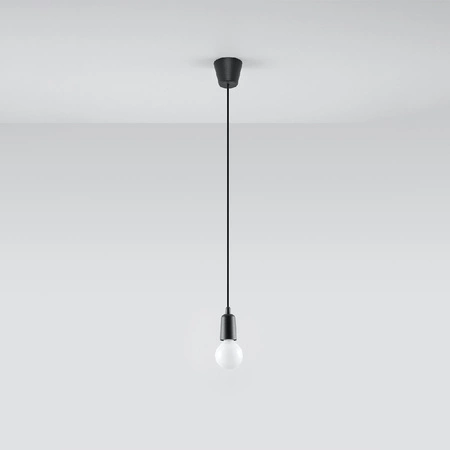 Stropní závěsné svítidlo LED DIEGO E27 Overhang Black SOLLUX