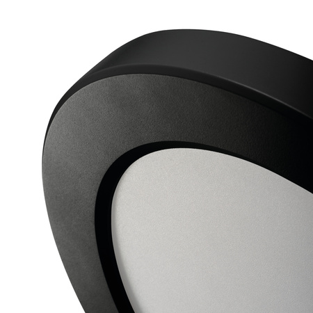 Svítidlo LED pro povrchovou montáž 17W 1600lm CCT 120° Kruhová černá ERGA Kanlux