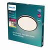 Plafond LED stropní svítidlo OZZIET 36W 2700K 50cm černé Kulaté stropní svítidlo PHILIPS