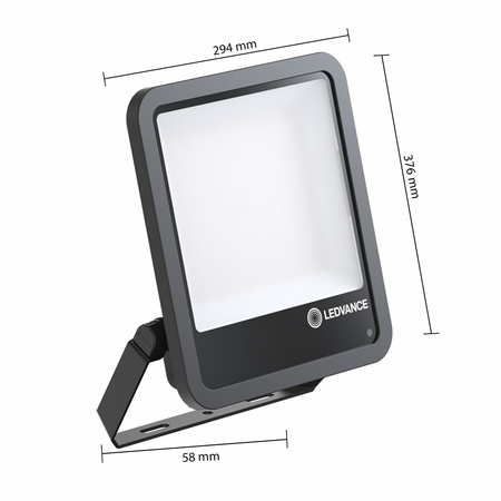LED reflektor 133W 20000lm 4000K IP66 černý se soumrakovým senzorem LEDVANCE Floodlight
