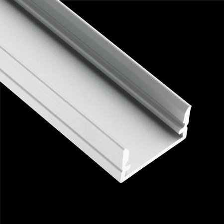 Povrchový Eloxovaný Hliníkový Profil pro LED Pásky KM35, Stříbrný 1m LUMILED