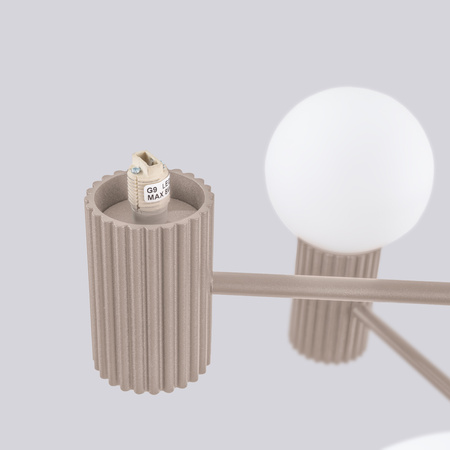 Lustr Závěsné svítidlo 6x G9 Hliníková svatozář French Sky SL.1836 Sollux