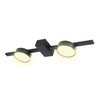 Bodové stropní svítidlo pro povrchovou montáž 2x GX53 Black JOY Sanico Goldlux