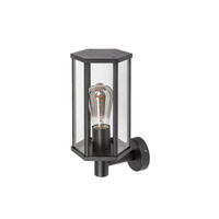 Zahradní lampa LED nástěnná lampa DUBROVNIK E27 IP44 Lucerna pro Up Black RABALUX