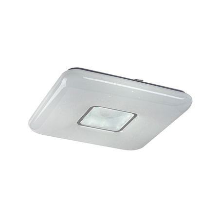 Plafond LED stropní světlo pro povrchovou montáž 72W 6800lm 3000-6500K CCT stmívatelné Pilot Timer Chrome Moderní Tayla Rabalux